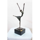銅雕系列-銅雕人物- 抬腿芭蕾 y14319 立體雕塑.擺飾 人物立體擺飾 系列-中式人物系列-無庫存